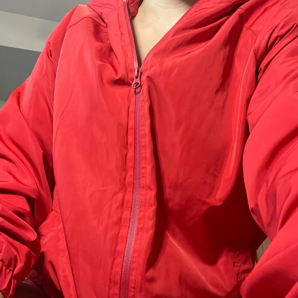 Cherry Red Forever 21 Windbreaker
